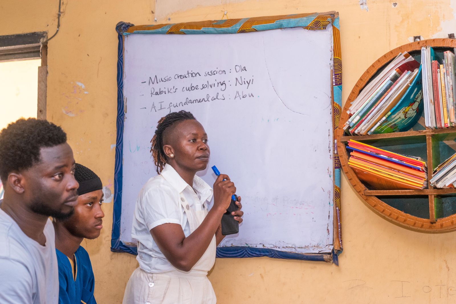 An educator leading a collaborative learning session